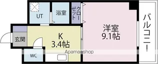 オリエンタル橿原【4階】の間取り