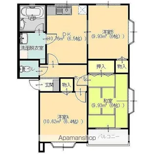 ワンダーミレニアムⅠ【201号室】の間取り