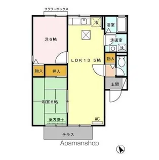 グリーンヒルズ三国が丘 C棟【1階】の間取り