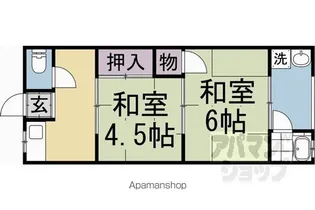柳本荘【2-9号室】の間取り