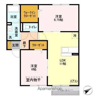 アンクレージュ【2階】の間取り