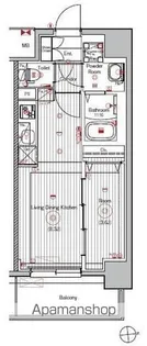 SOLメイクス浄心天神山【8階】の間取り