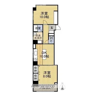 コーポ藤下【502号室】の間取り