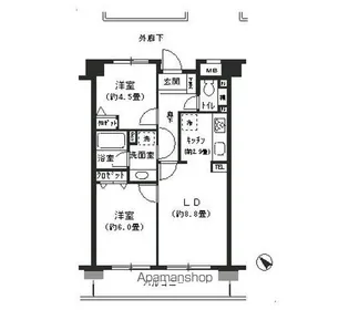 BELLEVIAGE SHIMURA【1階】の間取り