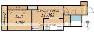 第7AMS円山【2階】の間取り
