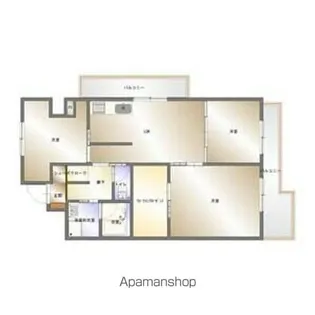 矢野マンション【407号室】の間取り