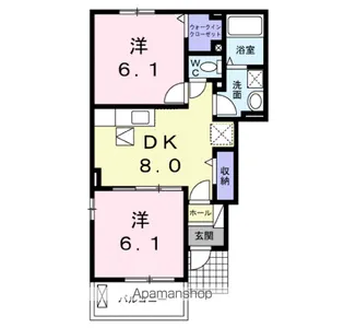 グランディール【1階】の間取り