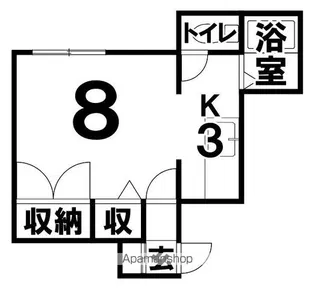 ビューハイツ古田【218号室】の間取り