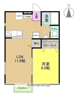 SQUARE COURT【2階】の間取り