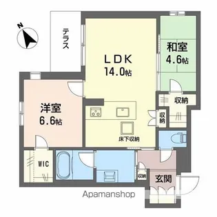 シャーメゾングランデ【1階】の間取り
