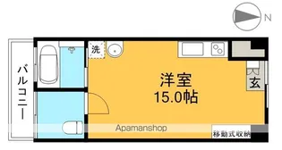 1Rの間取り画像