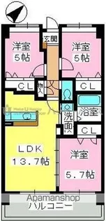 フェニックス福岡南【810号室】の間取り