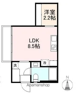 宮脇町ぐりんど(木)【2階】の間取り