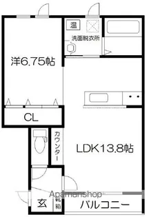 テトラド【2階】の間取り