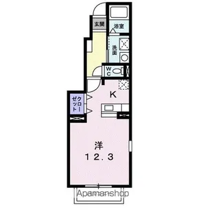 ラッフィナート【A101号室】の間取り