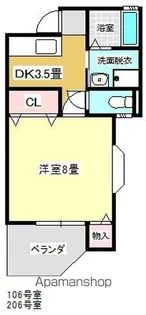 TAISEIPARTⅢ【2階】の間取り