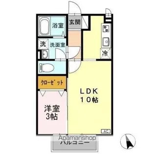 クイール【2階】の間取り