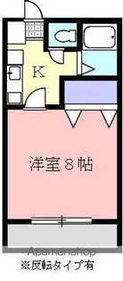 クレイドル志度Ⅱ【7号室】の間取り