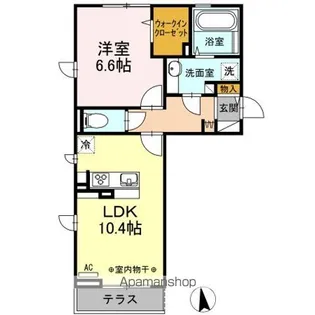 チェストK5【3階】の間取り