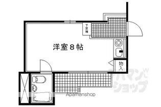 HAMASO京都今出川【303号室】の間取り