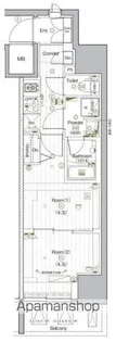 PREMIUM CUBE G 後楽園【2階】の間取り