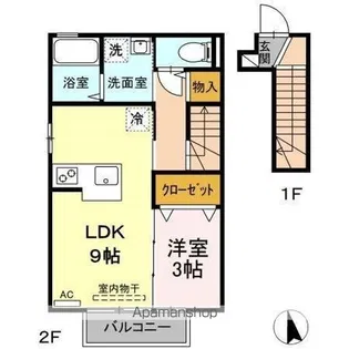 セジュール宮沢 AB【2階】の間取り