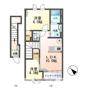 エトワール【2階】の間取り