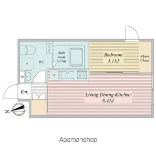 LIVEFLAT馬込【3階】の間取り