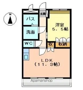 クイーンパレス【2階】の間取り