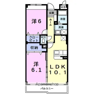 SunSoleil21【5階】の間取り