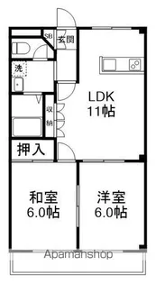 リバーサイド五番館【3階】の間取り