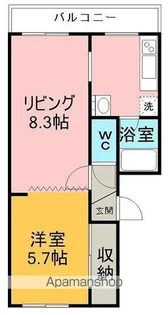 北海道網走市北五条西5丁目【マンション】の間取り