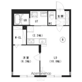 バンビーノ月寒西【1階】の間取り