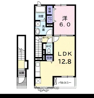 グラース・アビタシオンⅡ【2階】の間取り