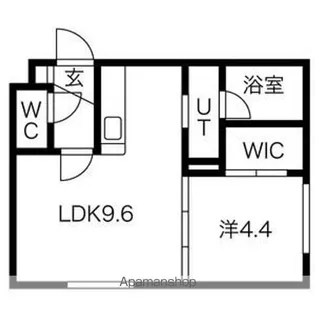 Park Lane N7W12【2階】の間取り