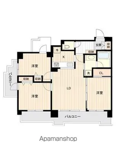 ドゥーエ練馬【9階】の間取り