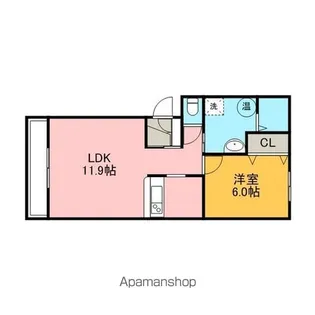 ドリームⅠ【203号室】の間取り