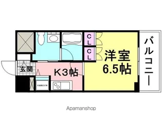 ベルファース尼崎【309号室】の間取り