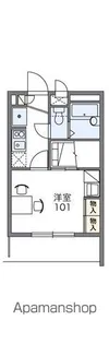 レオパレスマイム【1階】の間取り