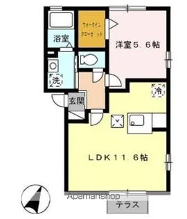 メゾン ヴェール【1階】の間取り