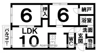 ベッラヴィスタ【3階】の間取り
