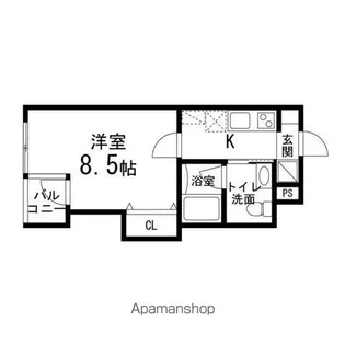 ゾンネモント子平町【215号室】の間取り