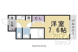 グレースコート御陵【2階】の間取り