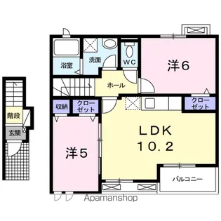 コンフォート ビジョン【2階】の間取り