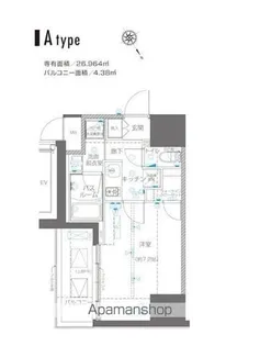 ZOOM川崎EAST【9階】の間取り