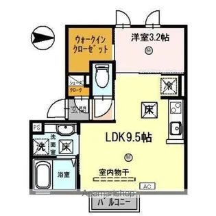 サン・ビレッジ・ミカーレ【1階】の間取り