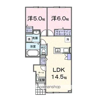 ひまわりⅤ【104号室】の間取り
