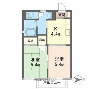 フローラルビラA【2階】の間取り