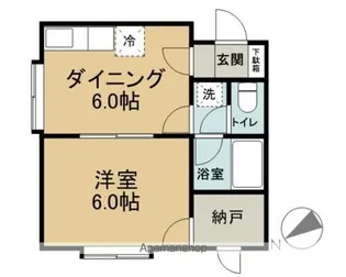 コーポロイヤルシティ【106号室】の間取り