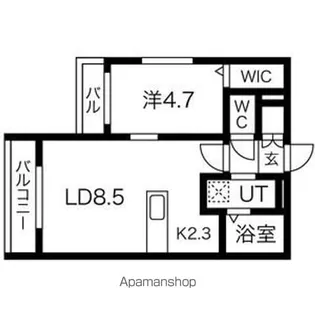ピカデリー琴似【3階】の間取り